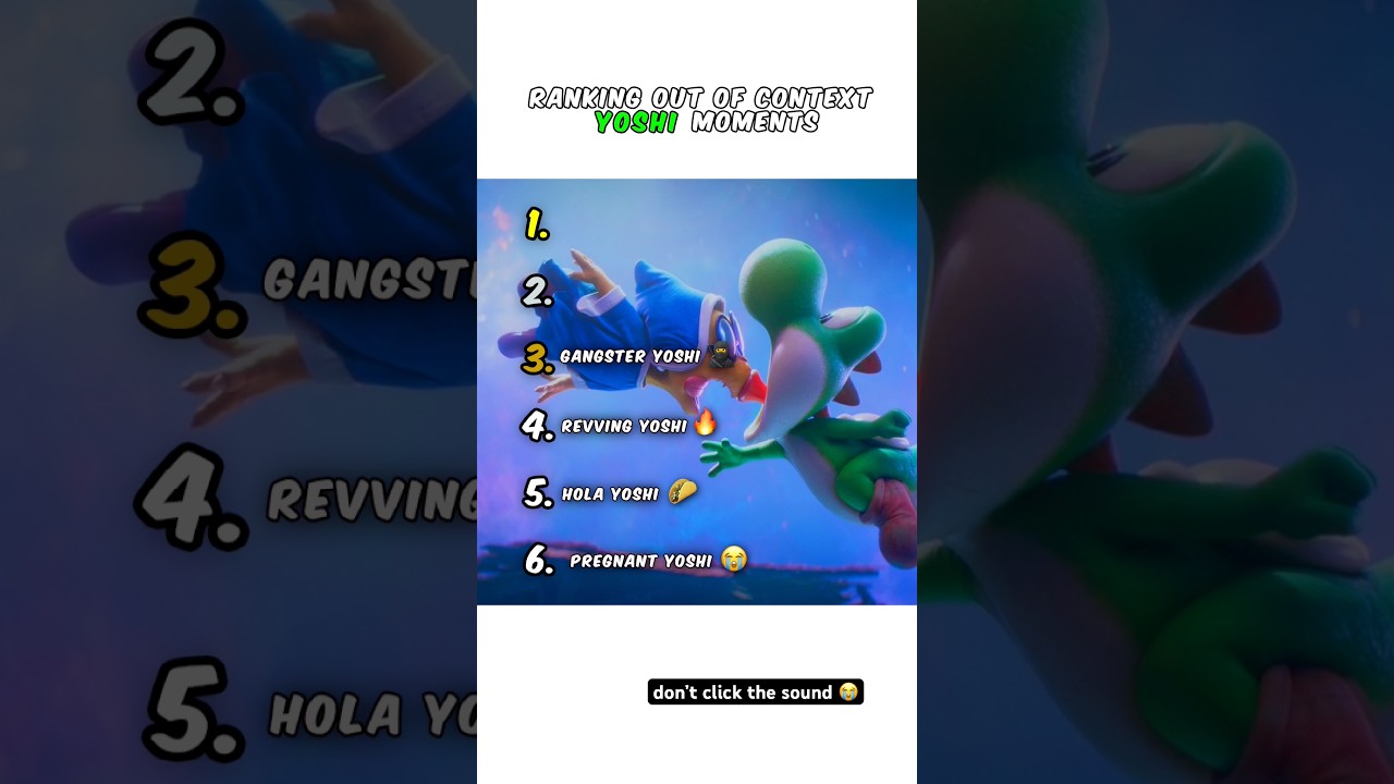 Ranking Funniest Yoshi Super Mario Galaxy Movie Core Moments 😭