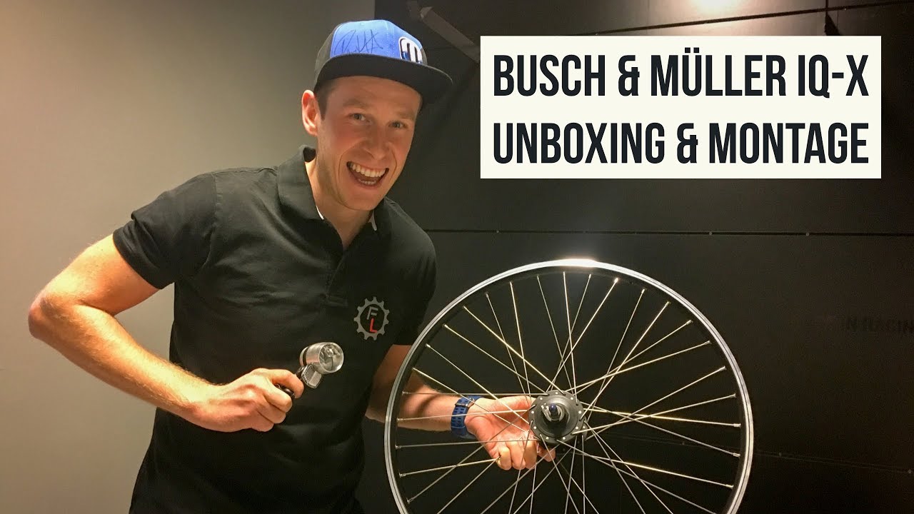 Busch & Müller IQ-X | Unboxing, Montage am Nabendynamo - wir zeigen wie
