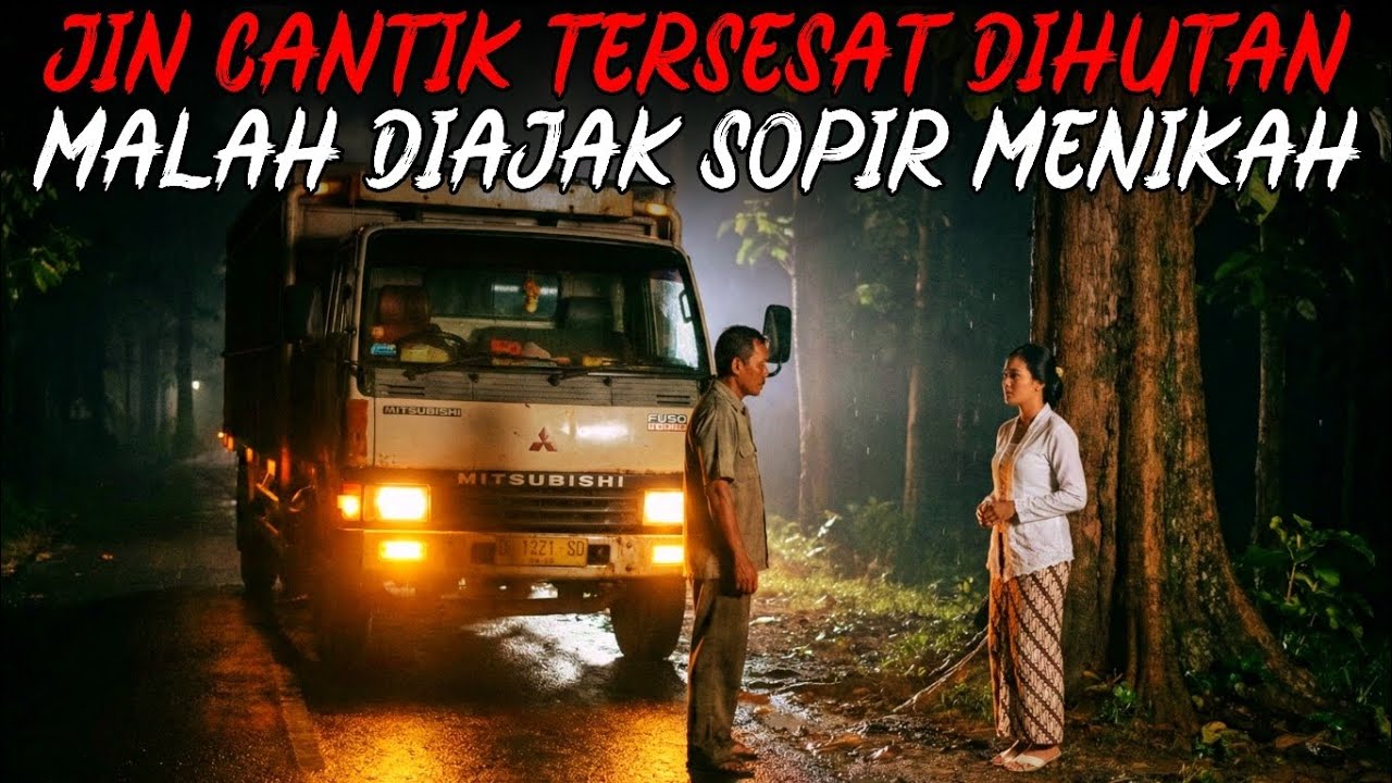 SOPIR TRUK KETEMU JIN MUSLIM CANTIK DI TENGAH HUTAN SAAT CARI JALAN PINTAS MALAH DIAJAK MENIKAH