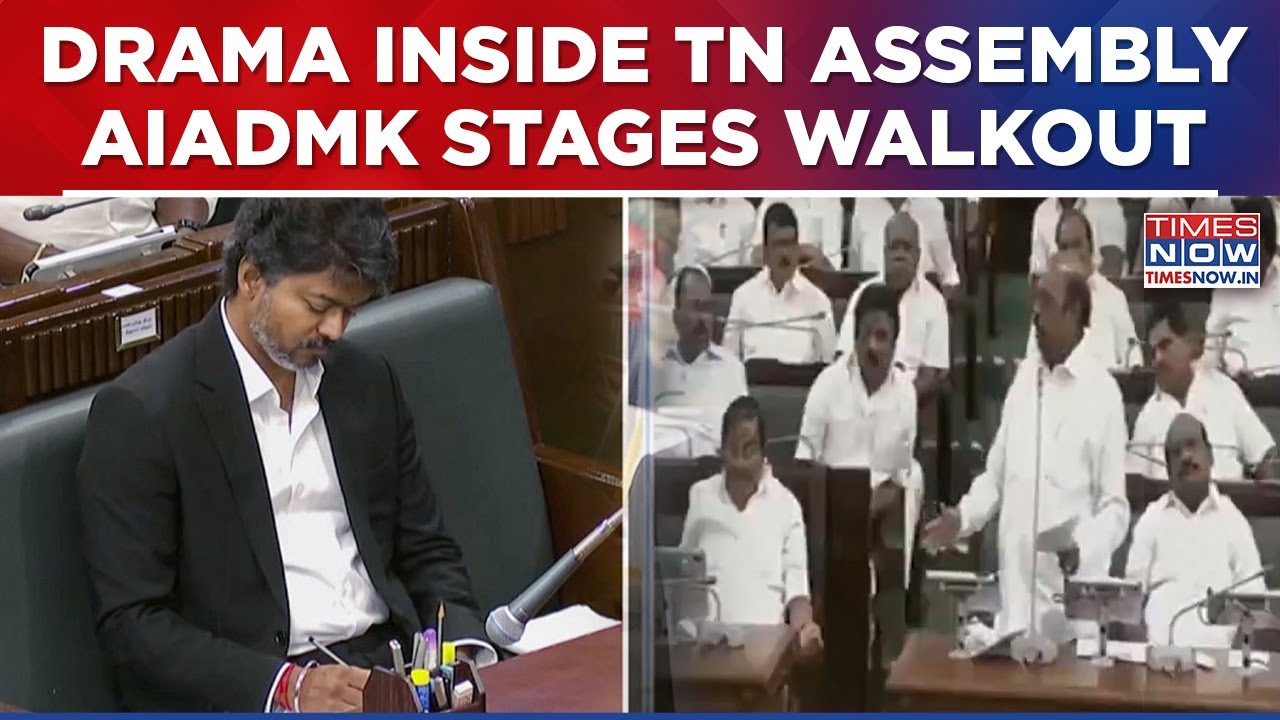 Mekedatu Row: AIADMK Stages Walkout From TN Assembly, EPS Alleges Resolution Ameded Without Vote