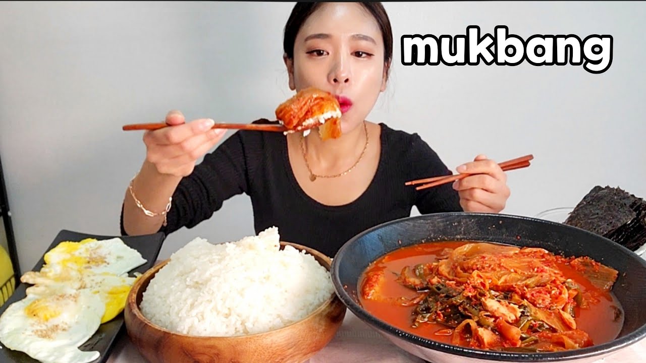 추운날 아주매운🥵실비김치 실비파김치찜🔥먹방 Korean Food Spicy Kimchi-Jjim Mukbang eating show
