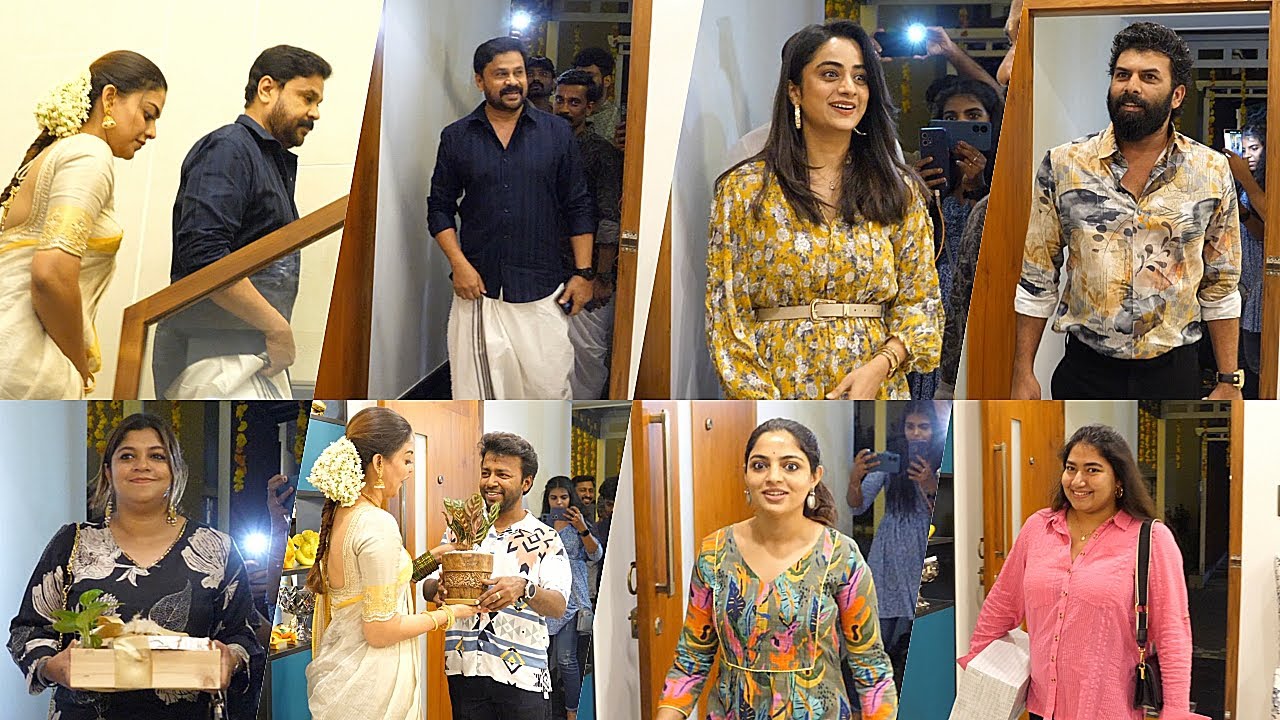 Anusree House Warming Celebraties Entry | Dileep | Namitha | Sunny Wayne | Unni Mukudan | Aparana