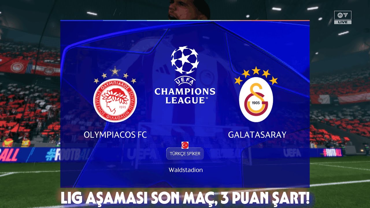 FC 26|2026-2027 sezonu şampiyonlar ligi 8.hafta maçı OLYMPIACOS FC vs GALASARAY |FC 26 kariyer #48|