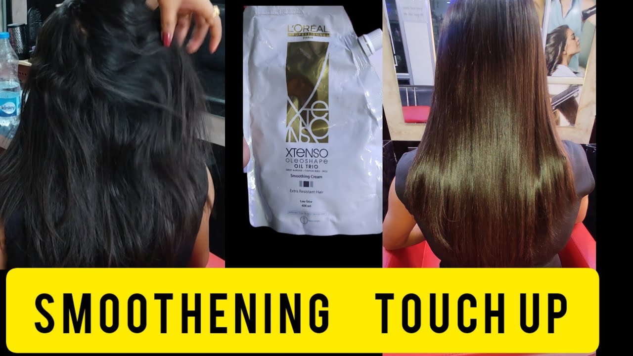 HOW TO Rebounding /Straightening / Smoothening /Regrowth hair // Touch up// Tutorial #loreal