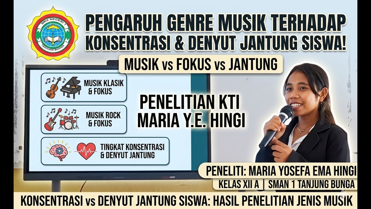 Penelitian Siswa SMAN 1 Tanjung Bunga: Bagaimana Musik Klasik vs Rock Memengaruhi Tubuh & Otak?