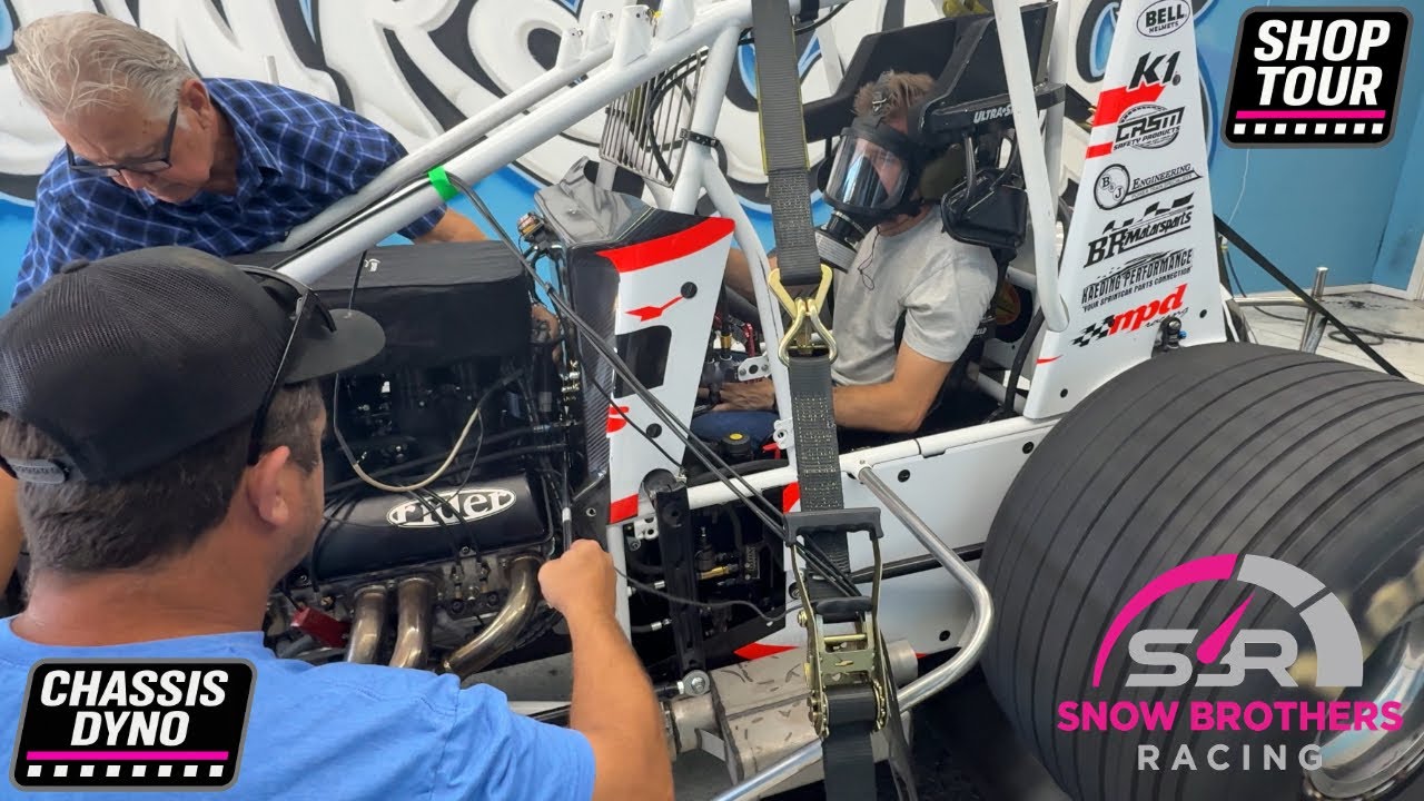 Экскурсия по стенду с динамометром для шасси спринт-кара | Snow Brothers Racing