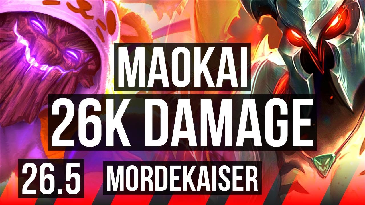 MAOKAI vs MORDEKAISER (TOP) | 6k gold comeback, 26K damage | KR Master | 26.5