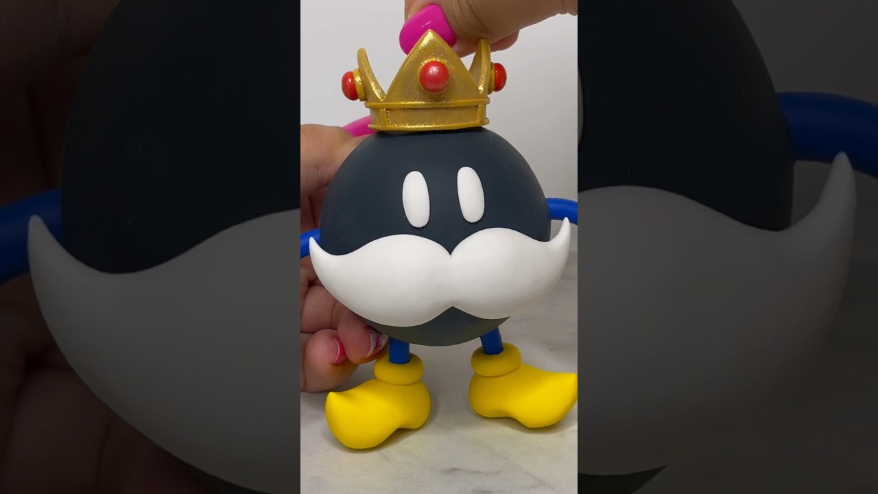 Super Mario | King Bob-omb with Clay #supermario #clay