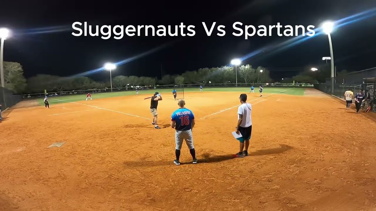 Sluggernauts Vs Spartans. Final score: 7-8.