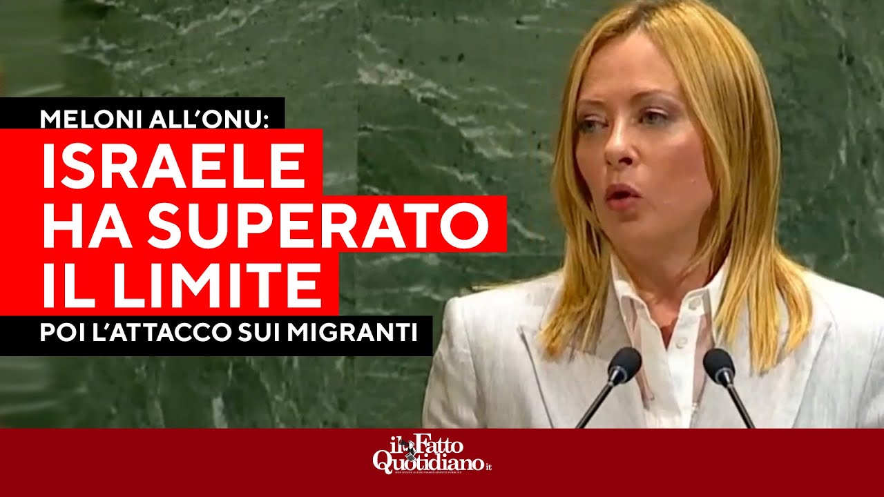Мелони в ООН: 