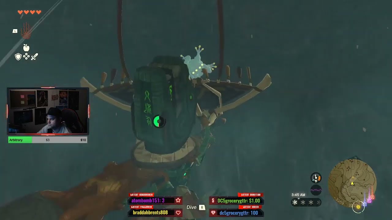 North Biron Snowshelf Cave Completed Bubbul Frog location Vah Medoh Divine Helm Legend of Zelda TotK