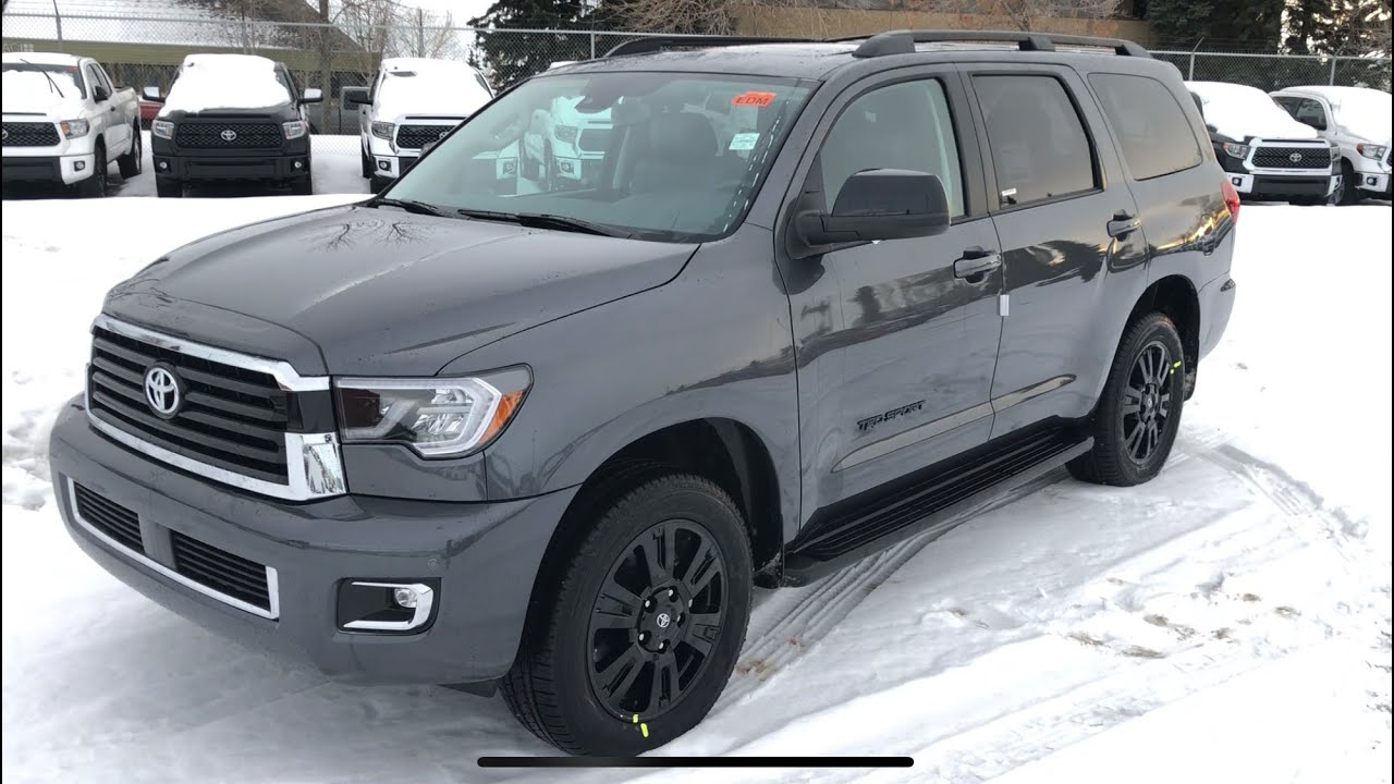 2019 Toyota Sequoia TRD Sport - review of features and full walk around.