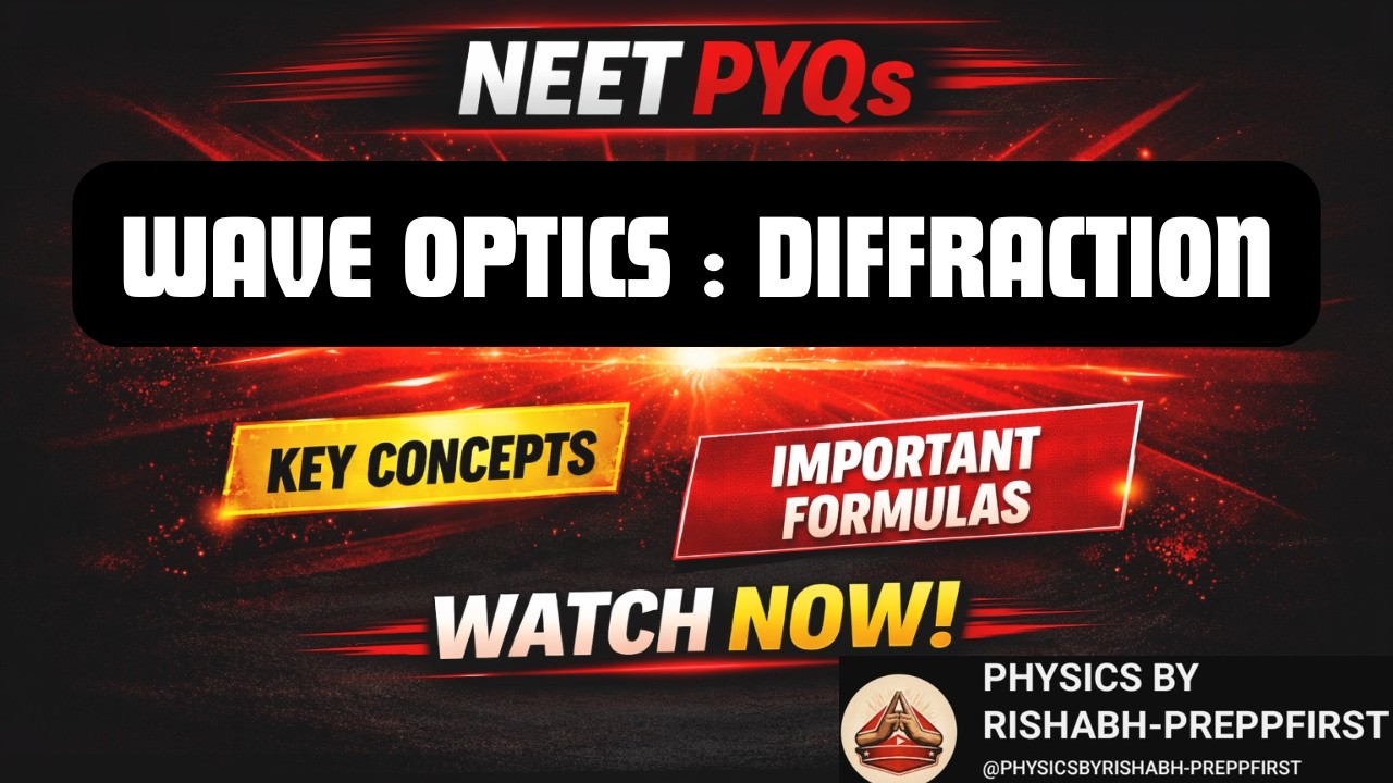 Diffraction of Light | Wave Optics | NEET Physics PYQs + Concepts