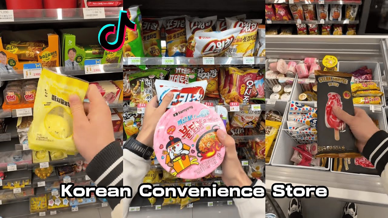 Viral Korean Convenience Store ASMR TikTok Compilation 🇰🇷🍜