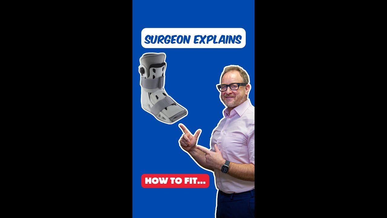 How to fit an Aircast Short Ankle Walker Boot