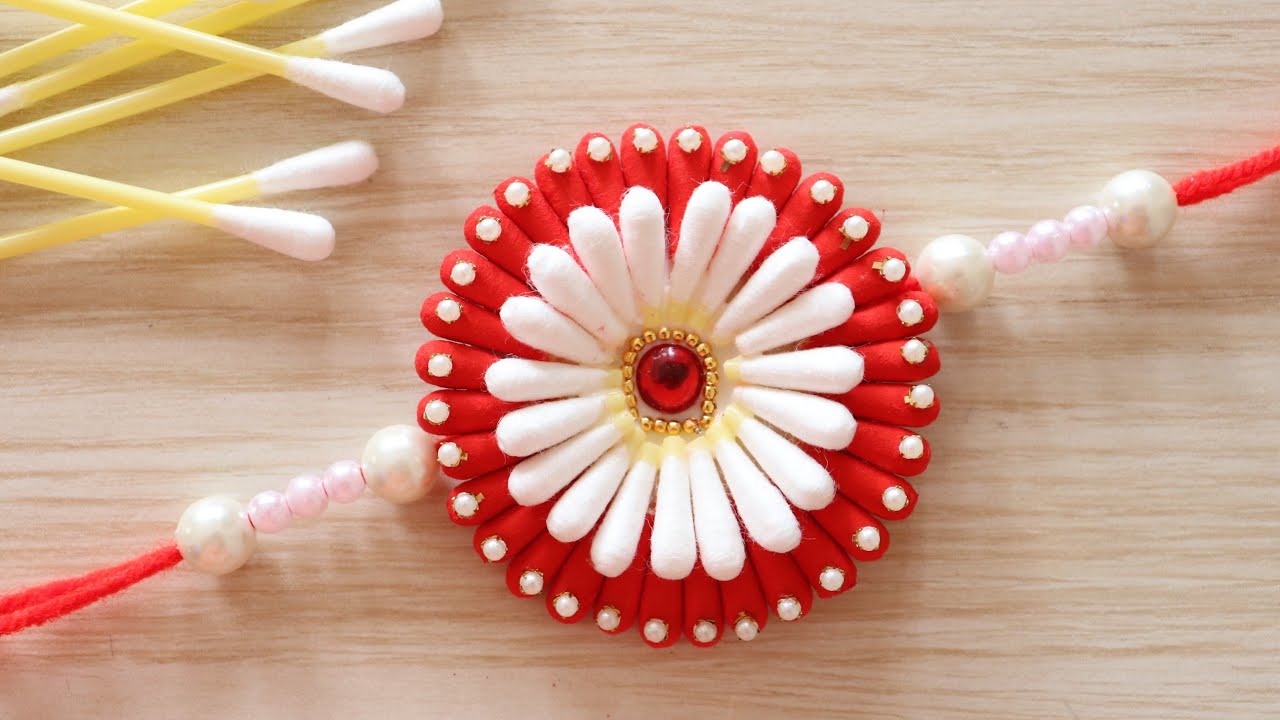 How To Make Rakhi With Earbuds | DIY | Handmade Rakhi | Rakhi Making Ideas At Home