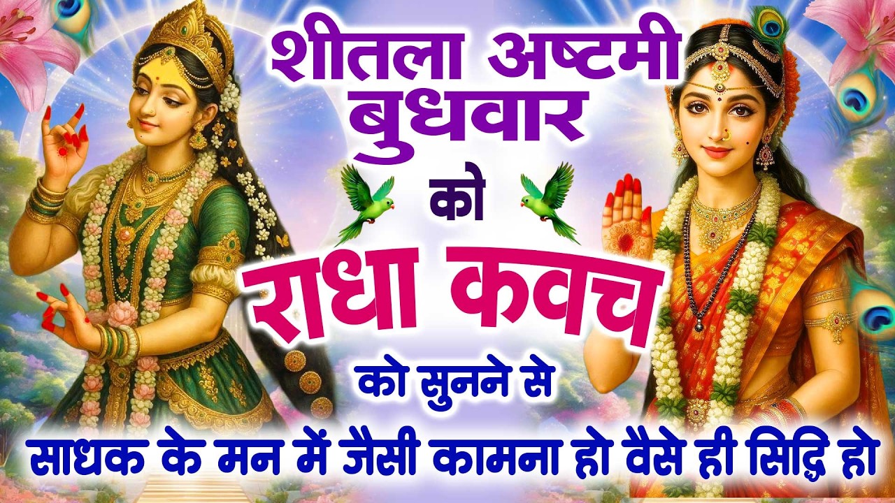 शीतला अष्टमी के दिन राधा कवच सुनने से साधक के मन में जैसी कामना हो वैसे ही सिद्धि हो जाती है~Kavach