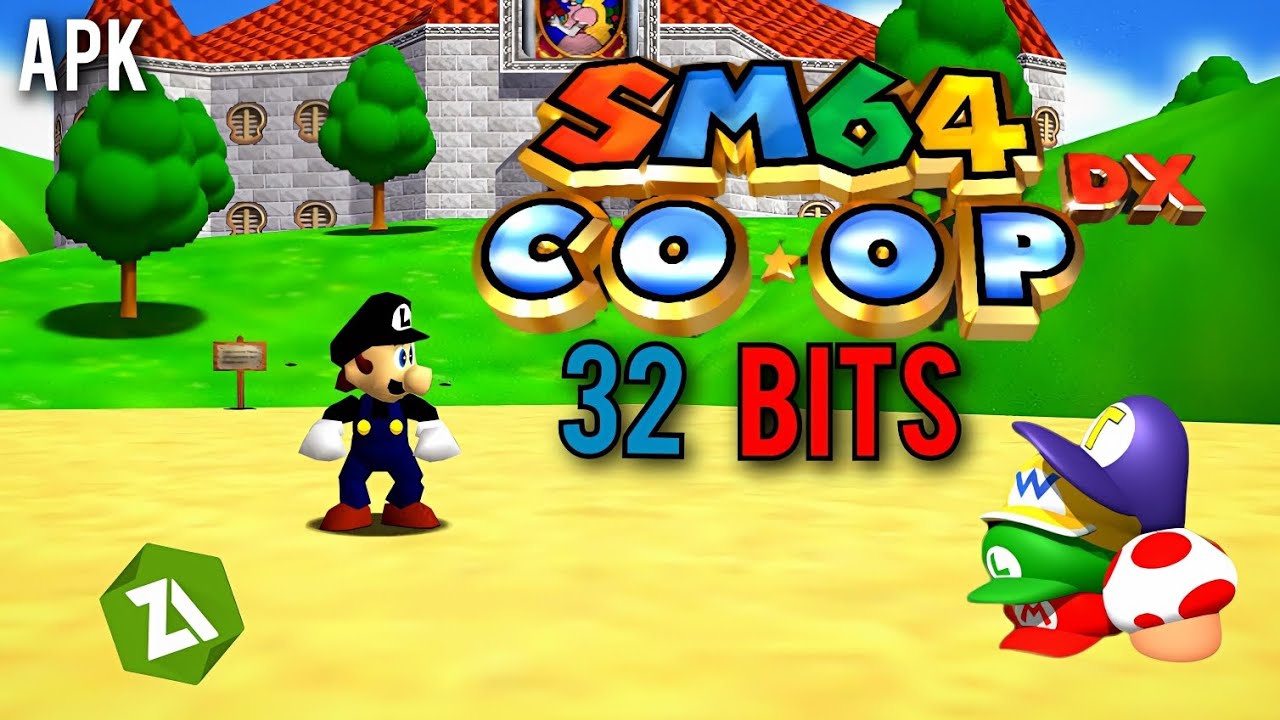 COMO BAIXAR E INSTALAR SM64EX-COOP NO CELULAR DE 32 BITS de graça!