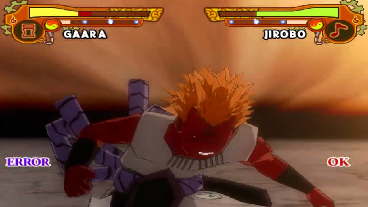 Gaara (Shukaku) vs Jirobo (Curse Mark) - Naruto Shippuden Ultimate Ninja 5 | PS2