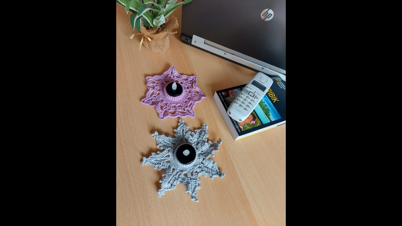 Crochet: Tea Light Holder / candle holder  tutorial for beginners. Teelichter halter