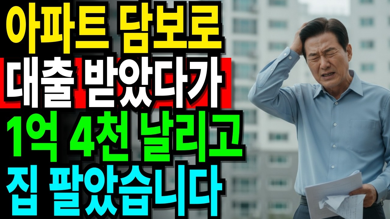 아내 말을 믿고 아파트 담보대출을 받았다가… 결국 집을 팔았습니다