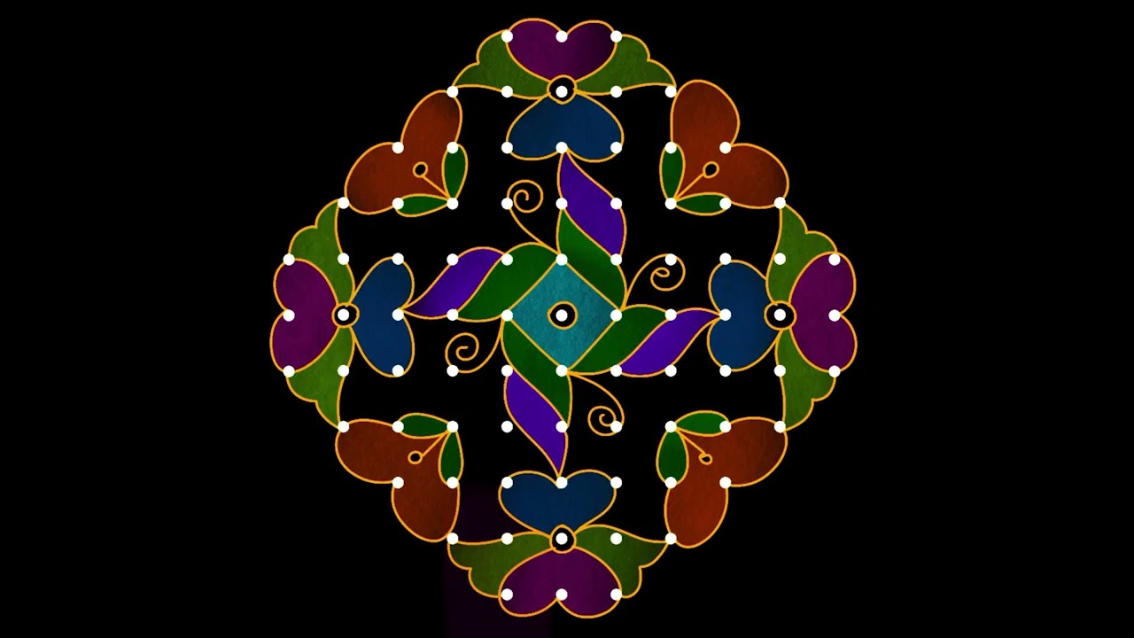 Beautiful sankranthi festival rangoli designs|chukkala muggulu|pongal rangoli designs #rangoli #mugg