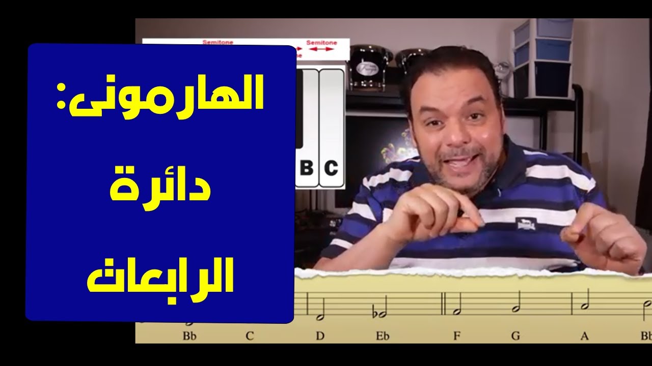 تعليم جيتار - هارموني - دائرة الرابعات  --  Harmony - cycle of fourths
