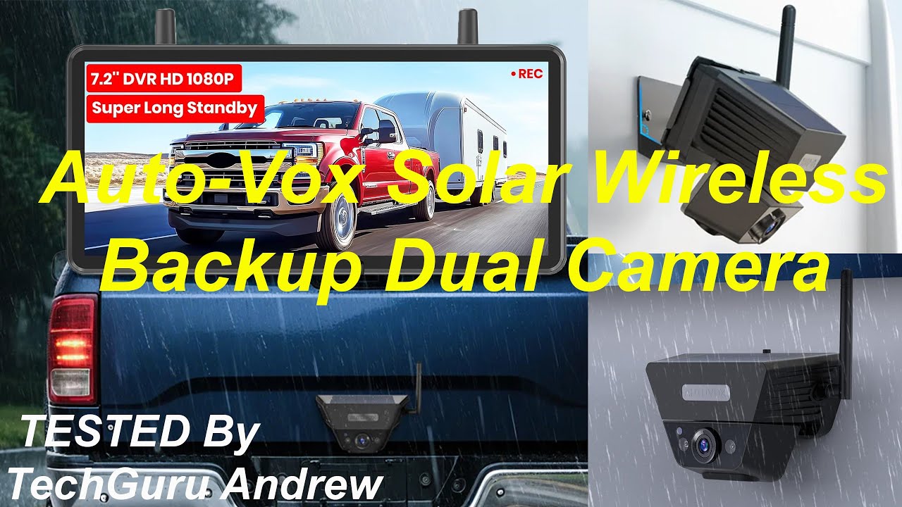 Беспроводная резервная камера Auto-Vox Solar с двумя камерами