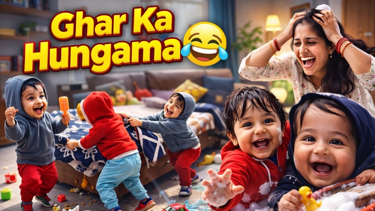 👉 Cute Baccho Ki Shararat ❤️ | Family Masti Video Hindi