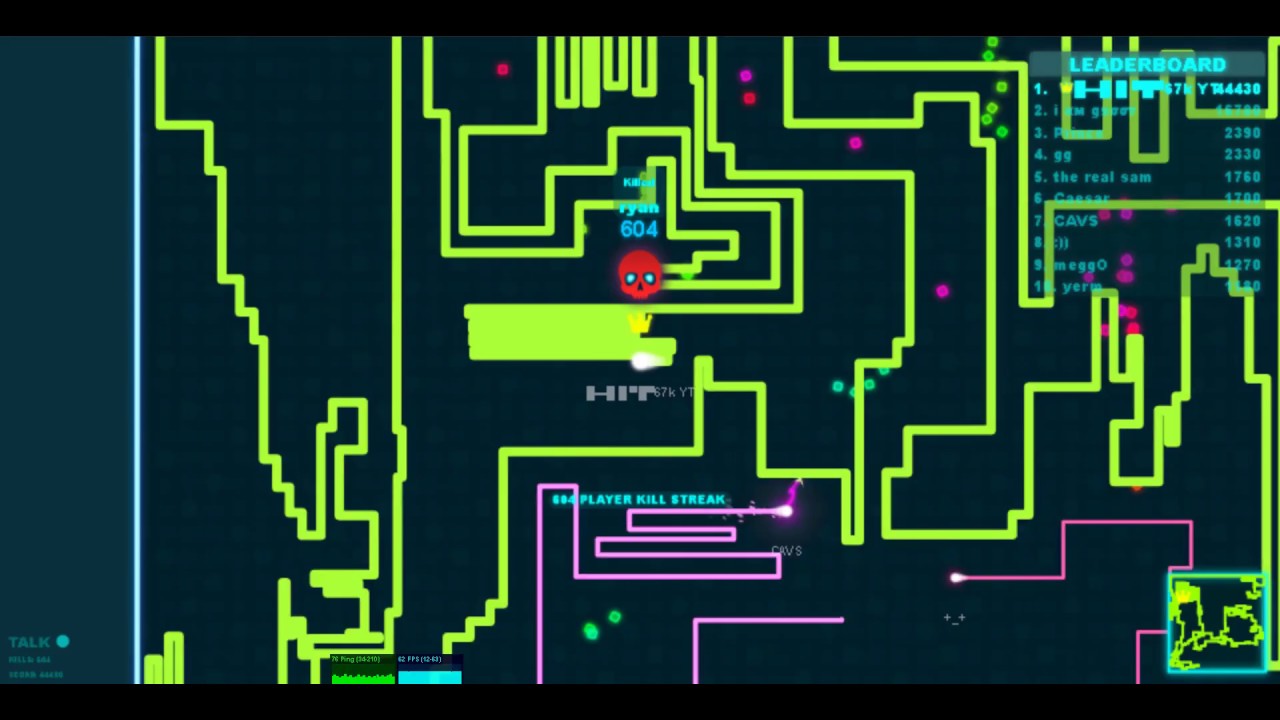 Powerline.io HIT 67k Eating All of the Snakes COVERING THE WHOLE MAP 750+ KILLS #ROADTO100KPOINTS