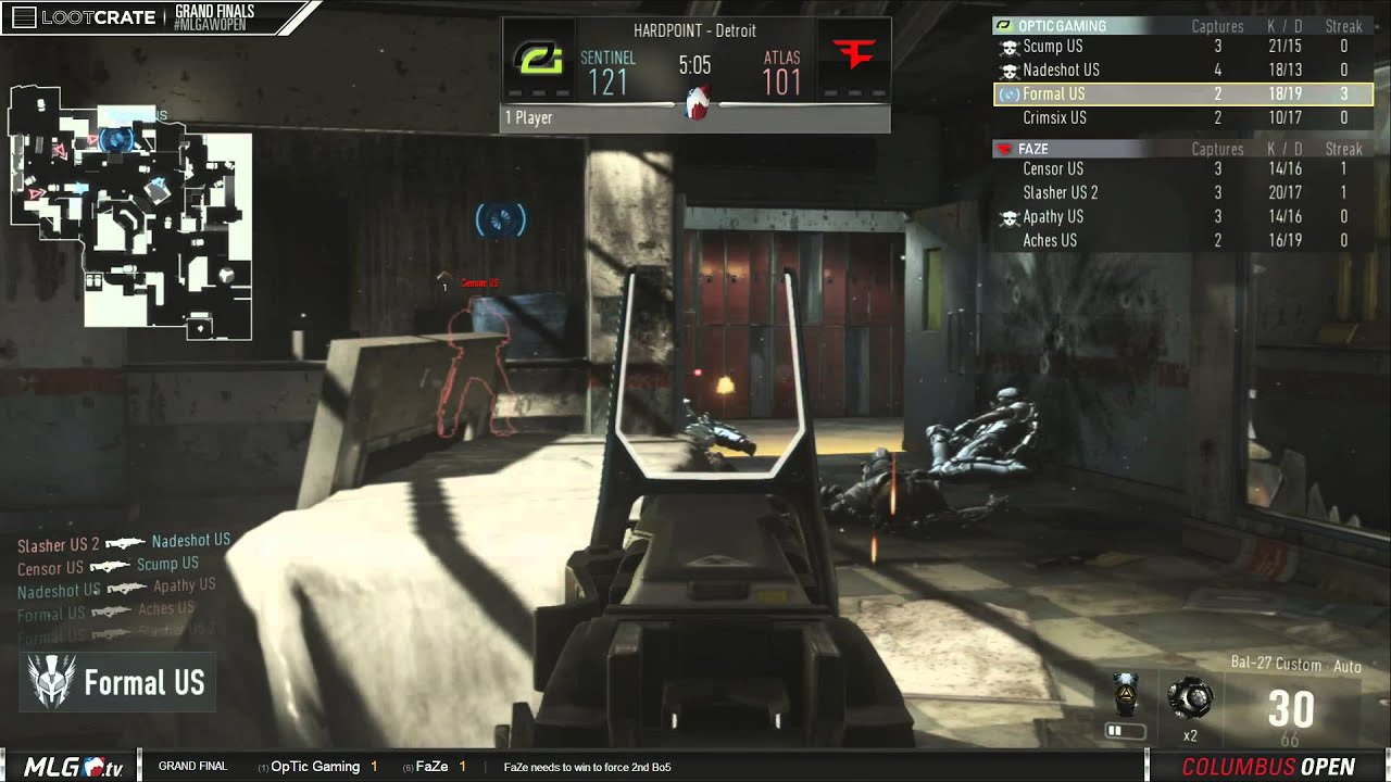 OpTic Gaming vs FaZe - Game 5 - Series 2 - Grand Finals - MLG Columbus Open