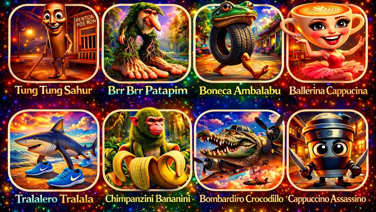 Italian Brainrot,Tung Tung Tung Sahur,Ta Ta Ta Sahur,Bombardiro Crocodilo,Tralalero Tralala