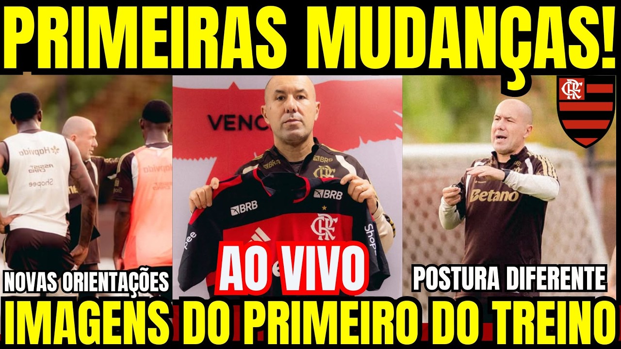 🔴 PRIMEIRO TREINO DE JARDIM I MUDANÇA DE POSTURA DO TIME I NOTÍCIAS DO FLAMENGO AO VIVO