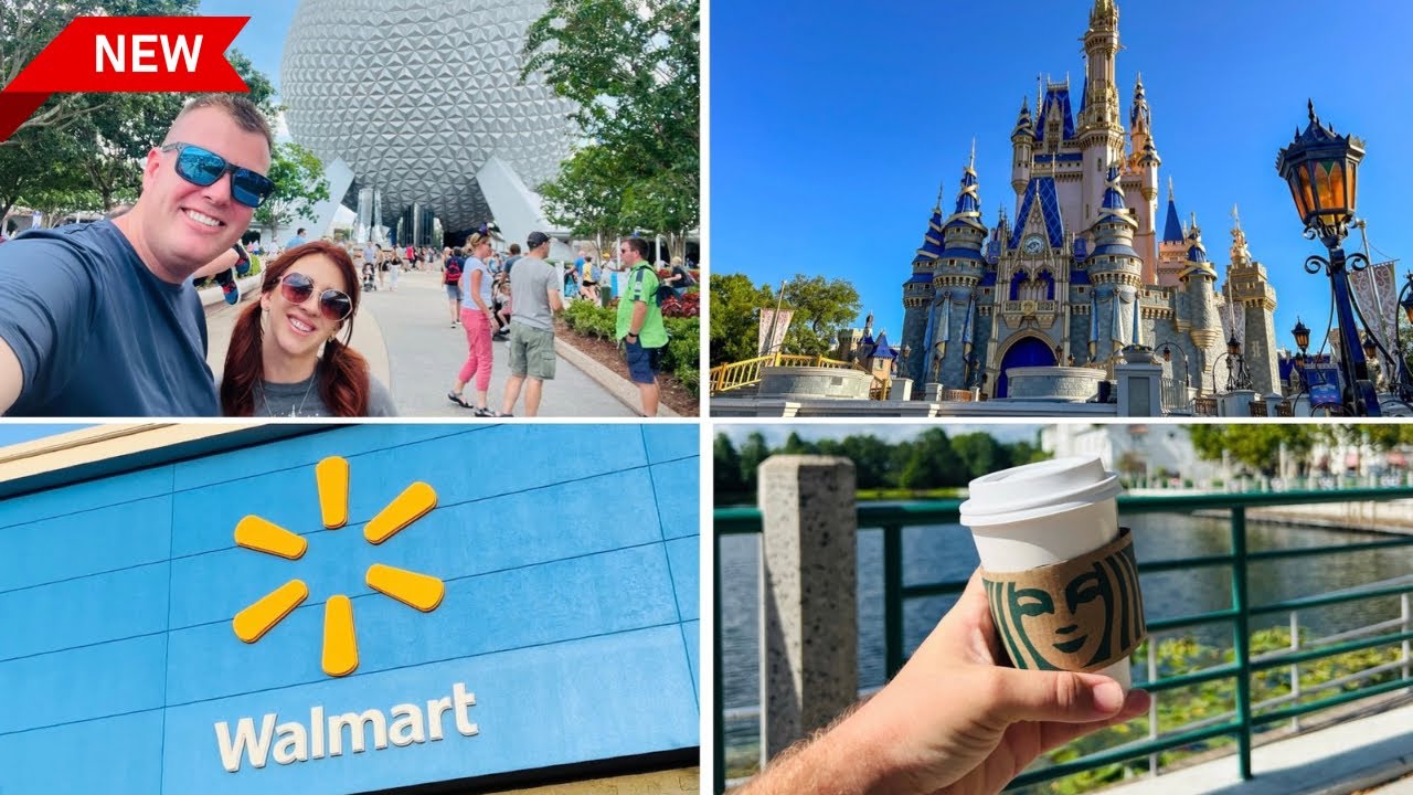 Disney World! Magic Kingdom, Epcot, Walmart Supermarket and Celebration Starbucks! Florida Sept 2023