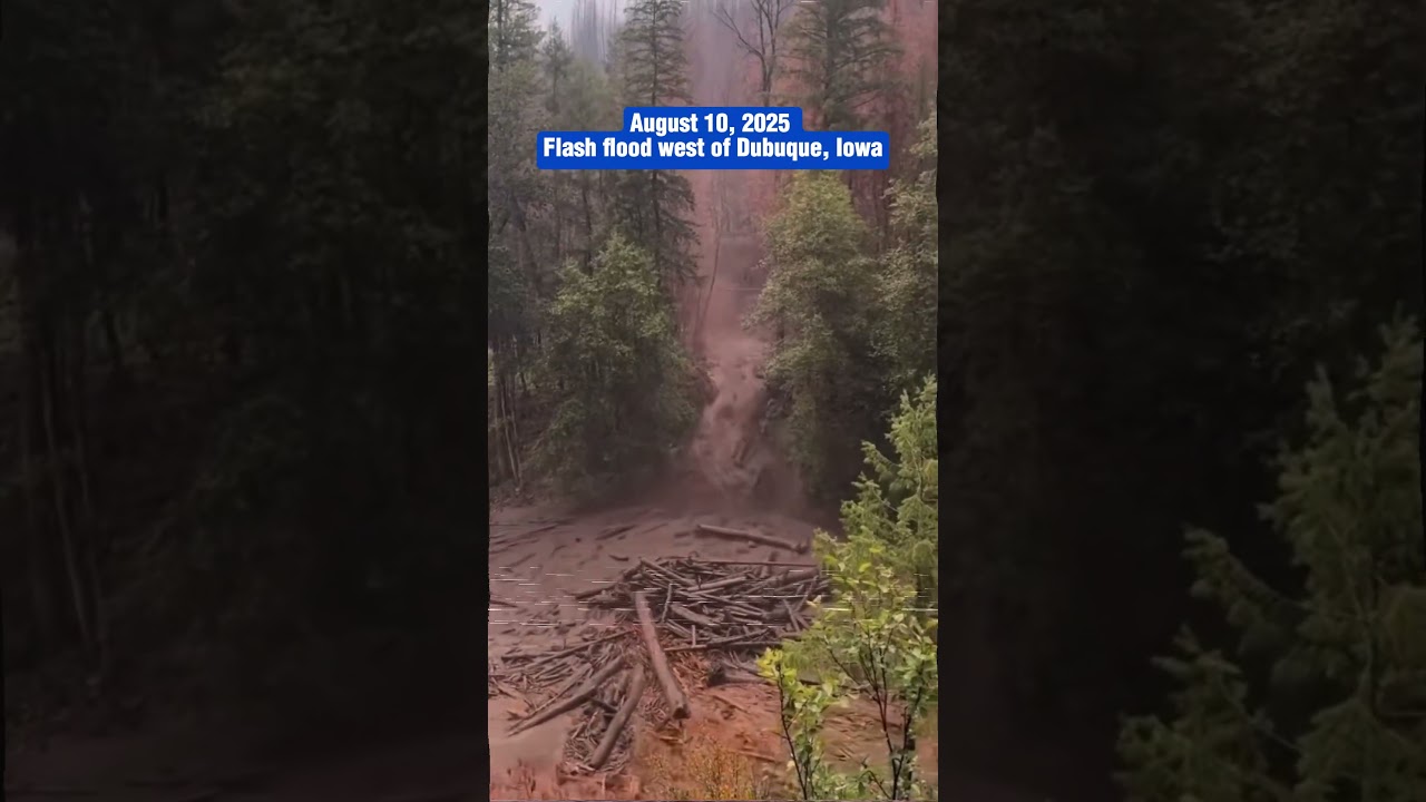 flash flood west of Dubuque, Iowa 1 #weather #epicweather #hurricane