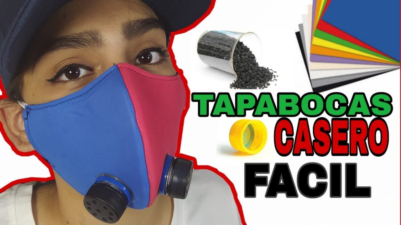 Como HACER TAPABOCAS Con FILTROS ( CASERO)