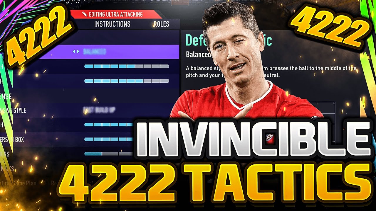 FIFA 21 | *INVINCIBLE* 4222 BEST CUSTOM TACTICS/INSTRUCTIONS (UPDATED!) - FIFA 21 ULTIMATE TEAM