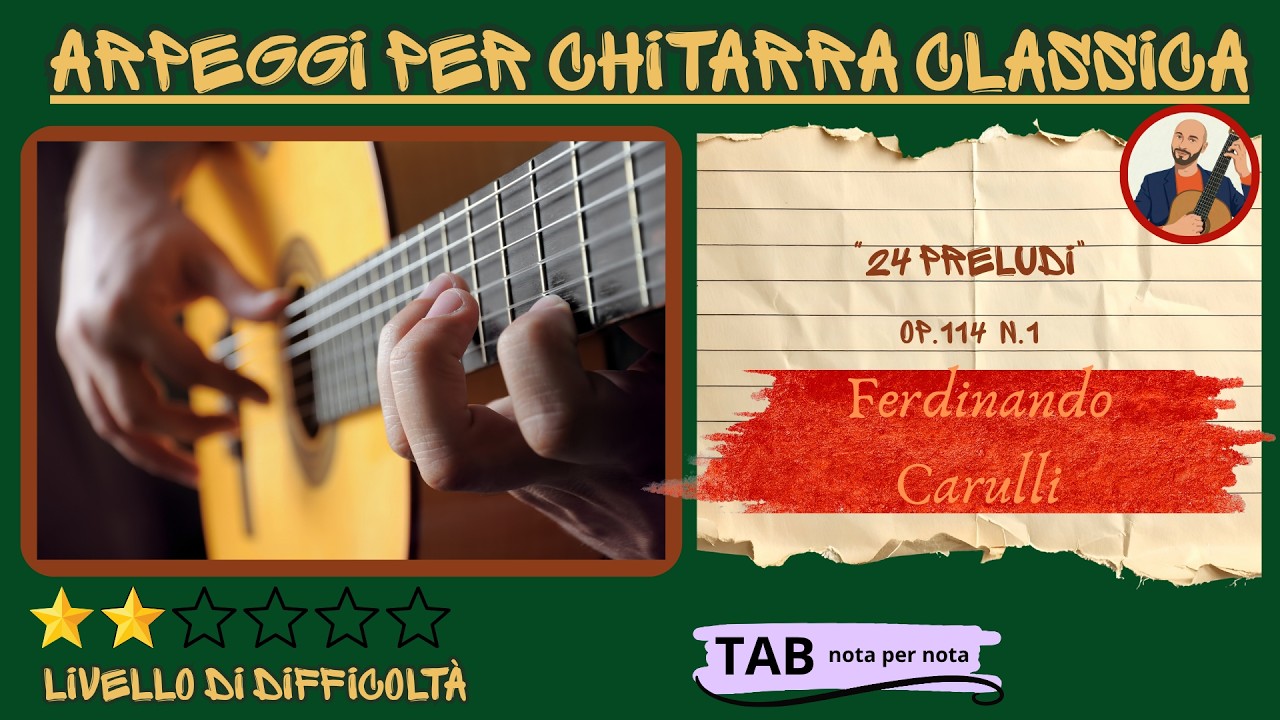 Arpeggiare con la chitarra- ferdinando carulli op.114 n.1