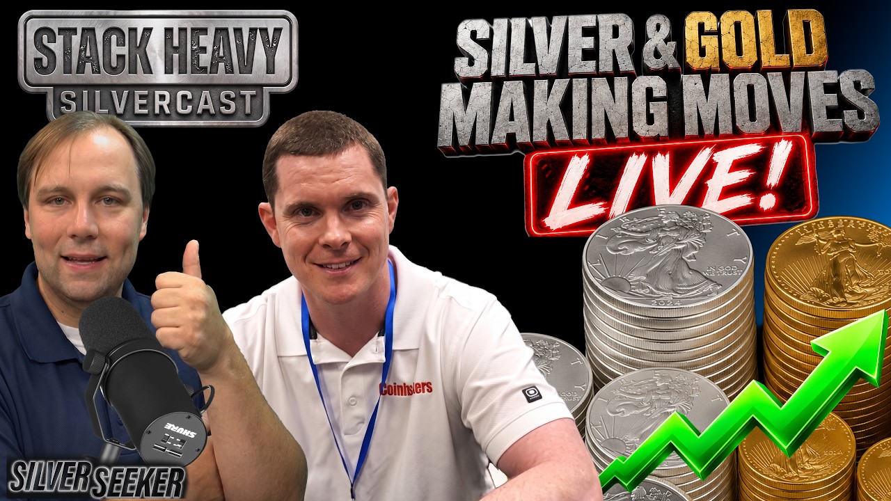Silver and Gold SURGING Today - Coinhuskers Joins Me Live!
