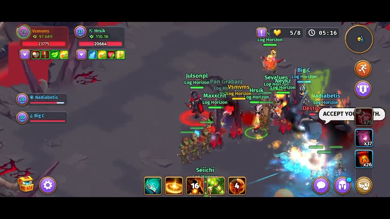 Log Horizon guild raid #58 Destroyer  - Normal - Skylore