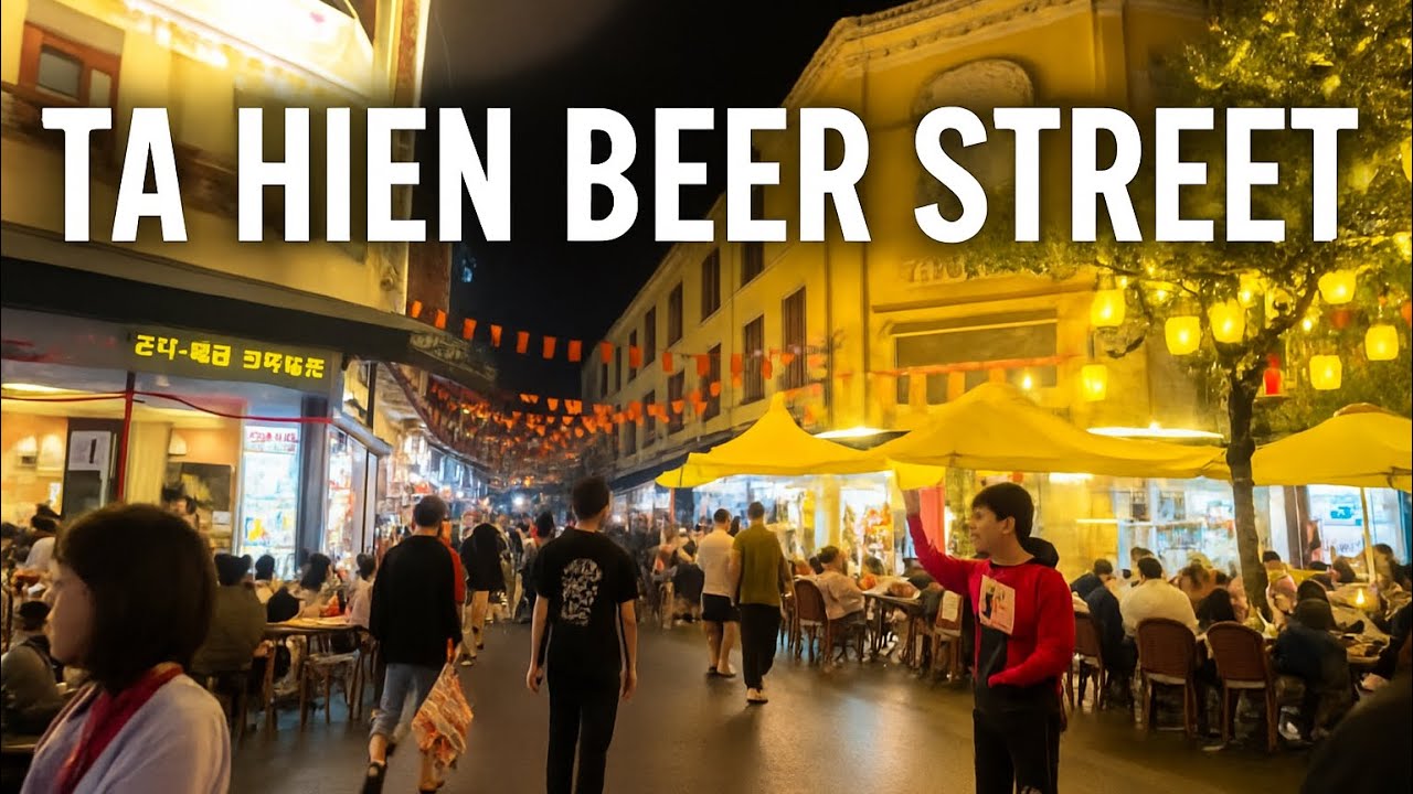TrueWalks: Ta Hien Beer Street in the Rain &ndash; Hanoi&rsquo;s Nightlife Comes Alive | Walking Tour 4K