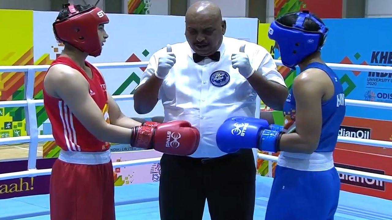 Women's Boxing 57Kg Final - Poonam (GJU) Vs Vinakshi (HPU) | Khelo India University Games 2020