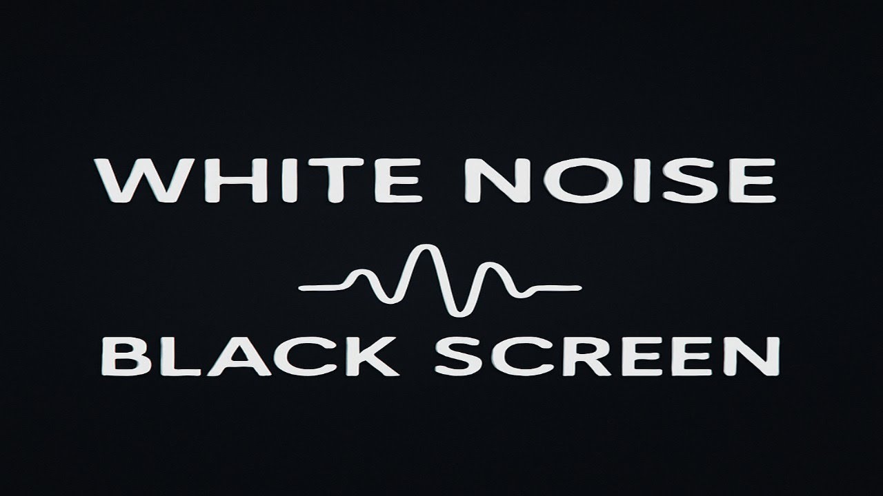 White Noise for Study & Sleep - Black Screen Ambience