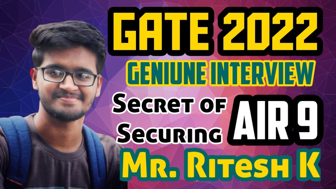 GATE 2022 #Biotechnology Air 9 - Secret of Securing #AIR9 by GATE BT Topper Ritesh (Paper Review)