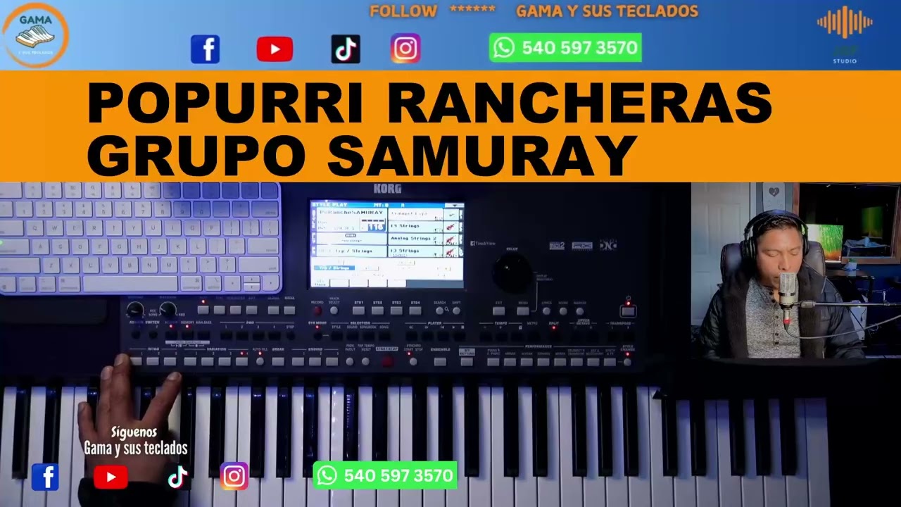 PO RANCHERAS GRUPO SAMURAY RITMOS KORG PA