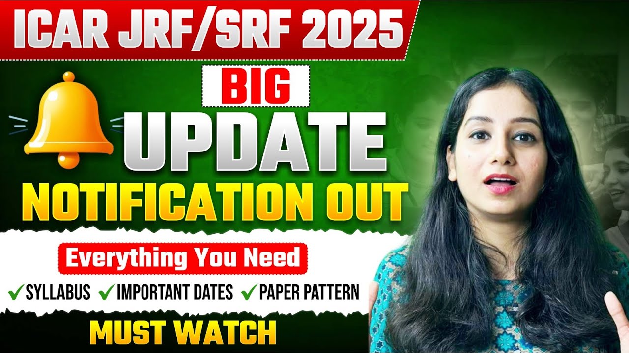 📢 ICAR AlCE JRF/SRF(Ph.D.) 2025 Notification OUT! Everything You MUST Know!