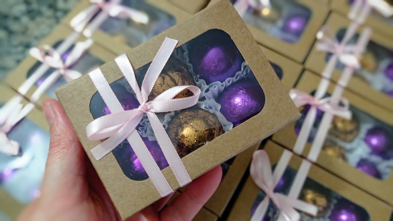 Mini trufas em Caixinhas de presente - Faça e venda lucrativo