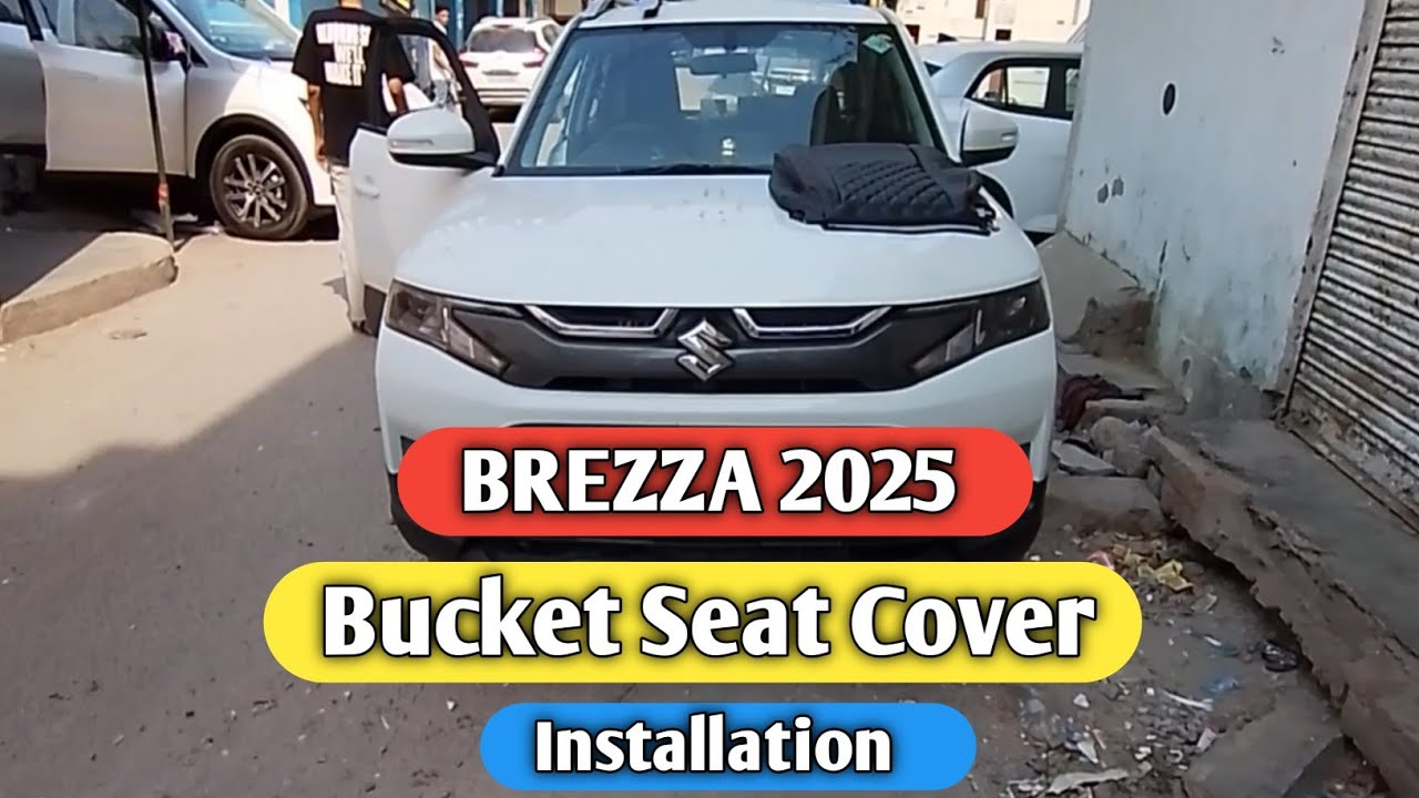 Brezza Bucket Seat Cover Installation ! How To install Bucket Seat Cover Brezza 2022