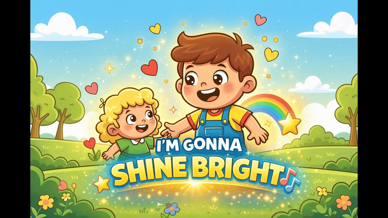 I’m Gonna Shine Bright 🌟 | Christian Kids Song About God’s Light | Bible Songs for Kids