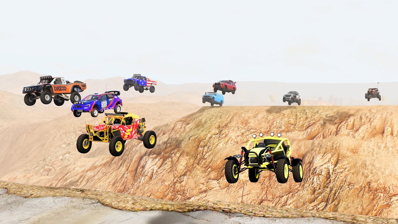 High-Suspension Cars Race For Survival- Beamng.Drive | BeamBoom